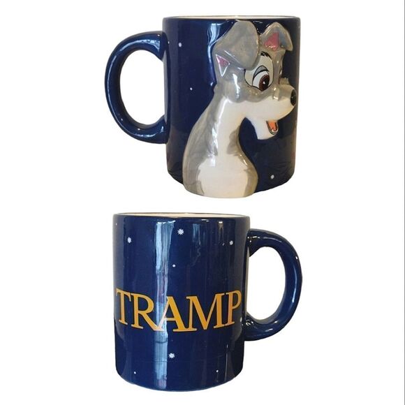 Disney Lady And The Tramp 3D Ceramic Mug NWOT - Picture 1 of 14